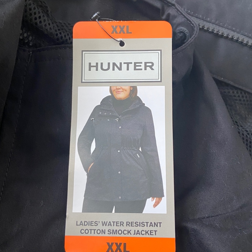 Hunter Ladies' Rain Jacket Water Resistant Cotton Smock. - Picture 16 of 16